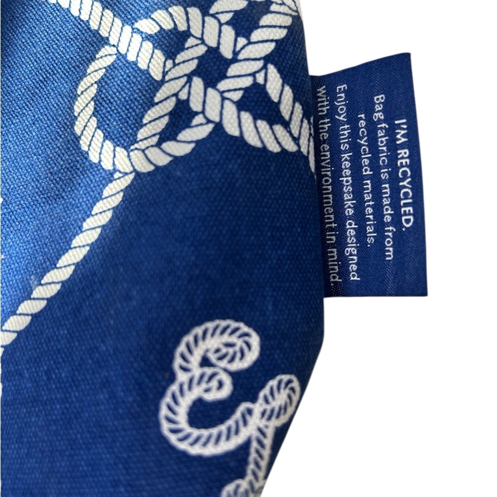 Estee Lauder Nautical Canva Bag With Rope Design Summer Coastal Cruise Vacation - Picture 2 of 4